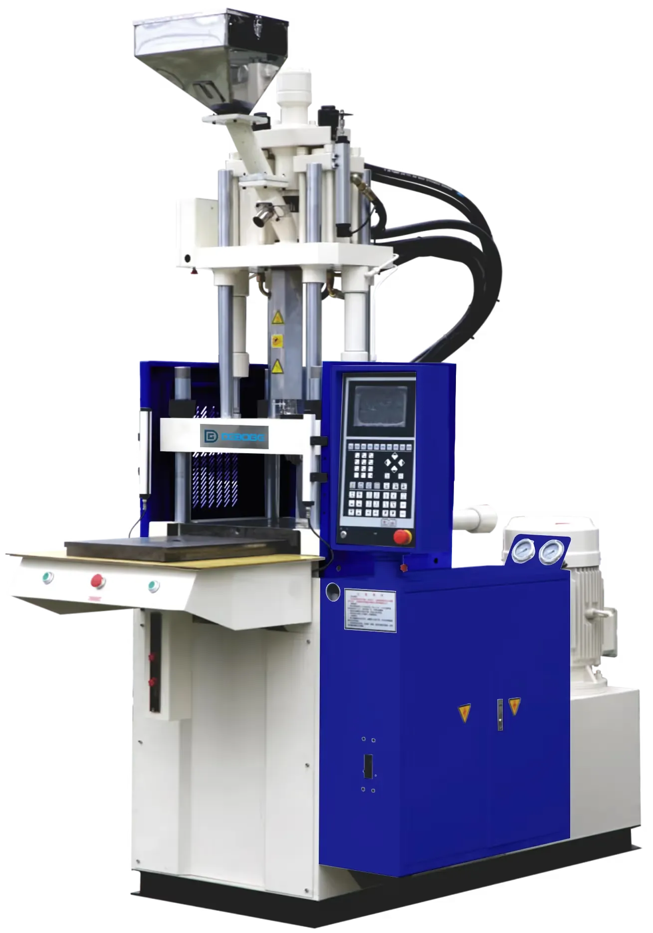 Vertical injection molding machine selection guide illustration